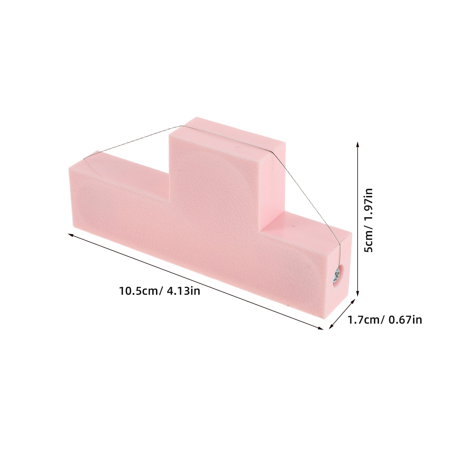 DEEPCRAFF Pottery Wire Cutter Pink Ceramic Angle Tool with Comfortable T Shape Grip Design
