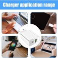 thumbnail image 1 of PD12W USB + Type-C Wall Charger, 5V2.4A, European Plug, Universal Compatibility, Compact and Reliable, 1 of 5