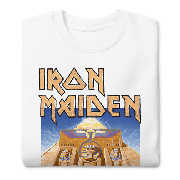 Iron Maiden Powerslave White Pharoh Sweatshirt