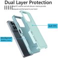 thumbnail image 5 of For Motorola Moto G 5G 2025 Case, 2 in 1 Hard PC Phone Case for Moto G 5G 2025 6.7", Takfox Rubber & Rugged Sturdy Shockproof Full Body Protection Case Cover,Mintgreen, 5 of 12