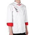thumbnail image 4 of Chaqueta de chef para mujer, uniforme de chef de estilo chino, bata de chef, chaqueta de chef de larga duración, 4 of 12
