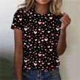 thumbnail image 1 of Soki T-Shirt Mode Décontracté Brillant pour Femmes Col Rond Manches Courtes, 1 of 4