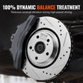 thumbnail image 2 of VEVOR Front and Rear Brake Kit Compatible with Toyota Sienna, Highlander, Lexus RX350, RX450h, Drilled and Slotted Brake Rotors Ceramic Brake Pads Replacement, 12.9" Front Rotors 12.2" Rear Rotors, 2 of 9