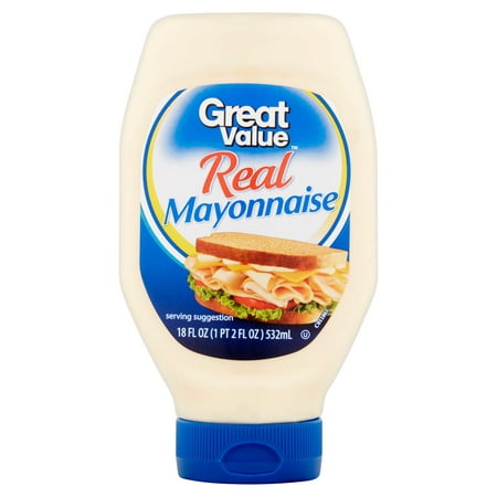 (3 Pack) Great Value Squeeze Mayonnaise, 18 oz