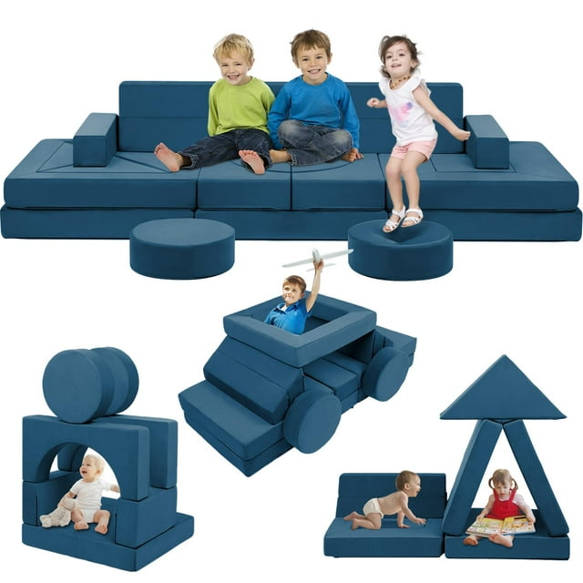 Sofá de juego modular para niños Edbuosy, 22 piezas, para sala de juegos y dormitorio