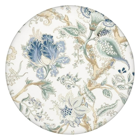 Round Picnic Table Cloth 100% Waterproof & Oil Proof, Elastic Fitted Table Cover for 45"-52" Round Tables, for Dining, Camping, Outdoor