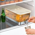 thumbnail image 2 of MOQIN Drink Dispenser for Fridge, Beverage Liquid Drink Container for Party, 1 Gallon 34 L, Cold Water Pitcher Lemonade Stand Juice Jug with Faucet, 2 of 8