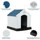 thumbnail image 5 of Casa para Perros Costway Impermeable y Ventilada Blanco y Azul 70 x 65 x 71,5 cm, 5 of 10