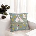 thumbnail image 6 of Fuzoiu Cute Farm Birds Print Square Pillow Cover,Hidden Zipper Design,Luxury Square Pillow Case, Throw Pillow,Couch Cushion-20"x20", 6 of 7