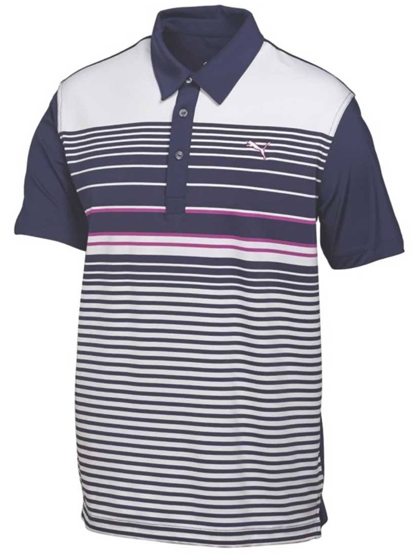 Puma Golf Juniors Yarn Dye Stripe Polo
