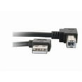 thumbnail image 3 of C2G 1m USB Cable - Right Angle - M/M - USB cable - USB (M) to USB Type B (M) - USB 2.0 - 3.3 ft - 90�� connector, right-angled connector - black, 3 of 4