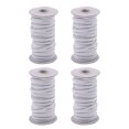 thumbnail image 1 of Cordón Elástico Elástico De 4 Piezas 125yd Para Ropa, Pantalones De Vestir, Adornos De Costura, Blanco Sunnimix Costura con banda elástica, 1 of 8
