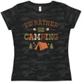 thumbnail image 3 of Inktastic Rather Be Camping T1 Women's T-Shirt, 3 of 5