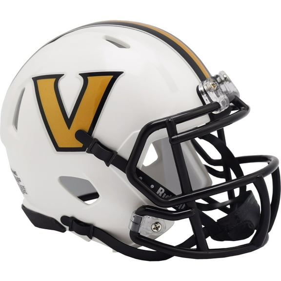 Vanderbilt Commodores White Riddell NCAA Speed Mini Helmet