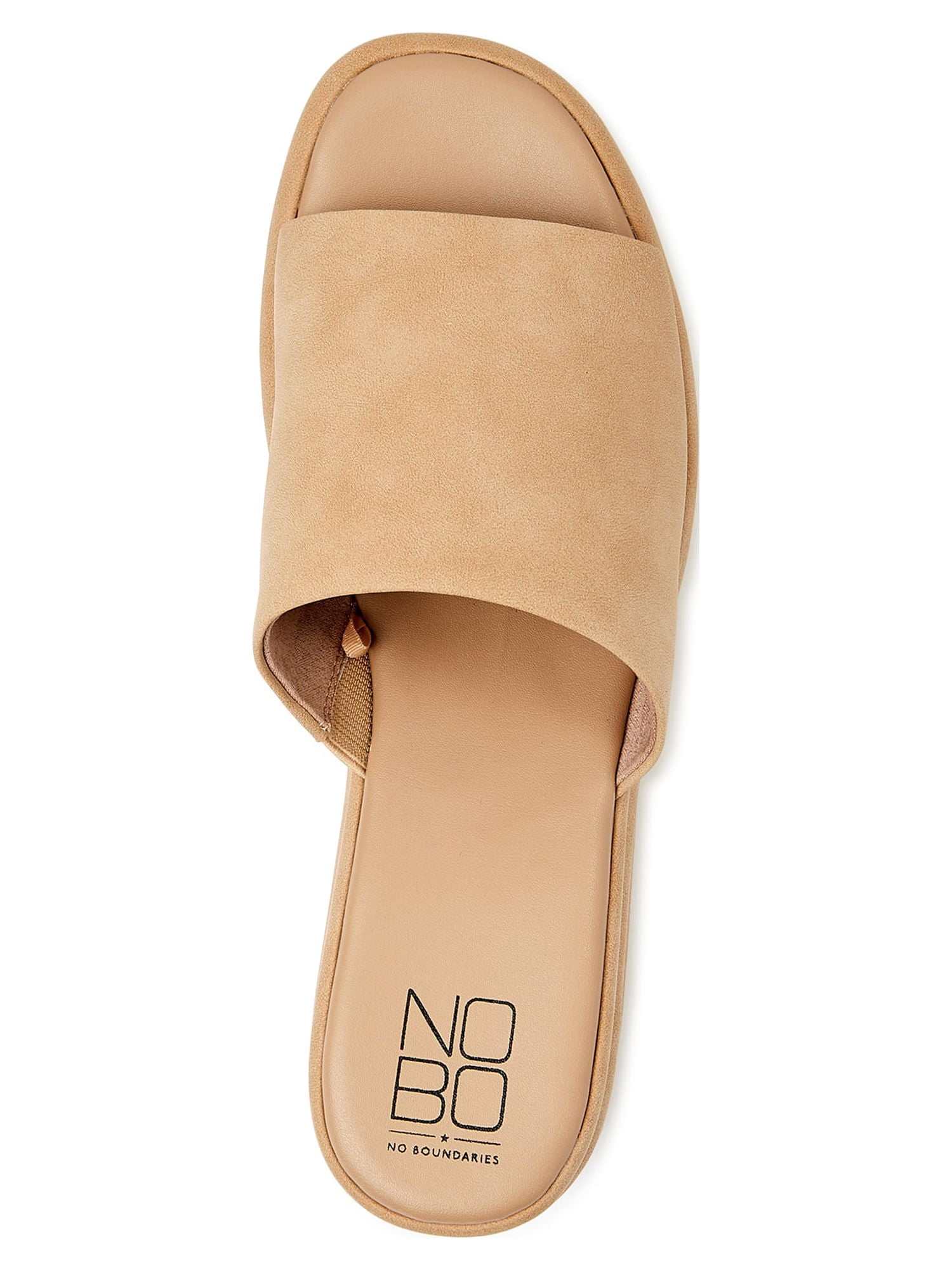 No Boundaries Women's Flatform Wedge Sandals