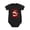 Black, variant on Vampire Dracula Dentures Blood Drops Pattern Baby Bodysuit, 100% Cotton Short Sleeve Snap Romper, 0-12 Months