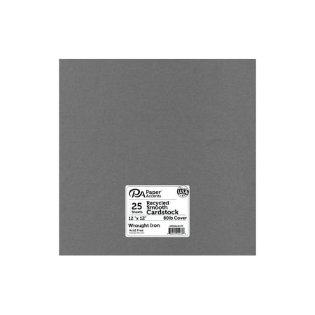 UPC: 0740512124336 | Paper Accents Cardstock 12 x 12  Recycled 65lb Wrought Iron 25pc
