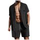 thumbnail image 1 of MKLEKYY Pantalones Cortos Deportivos para Hombre y Mujer, Moda de Otoño E Invierno, Informales, con Letras Estampadas, 1 of 4