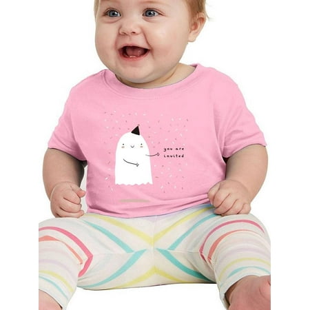 

Ghost Party Invitation T-Shirt Infant -Image by Shutterstock 24 Months