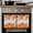 White Orange, variant on Fall Pumpkin Kitchen Towels Set of 4, Water Absorbent Dish Towel, Orange Red Thanksgiving White Wood Grain Decorative Hand Towels - Quick Drying Cloth for Cooking Baking, 18x28 Inch