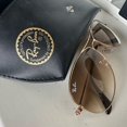 thumbnail image 1 of RB-Hip Hop-sunglasses aviators - Brown Gradient with Gold Frame, 1 of 5
