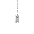 thumbnail image 2 of ARAIYA FINE JEWELRY 10K White Gold Cushion cut Lab Grown Diamond Solitaire Pendant with Silver Paper Clip Chain Necklace (1/3 cttw, D-F Color, VS1 Clarity) 18", 2 of 6