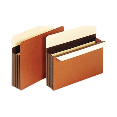 Globe-Weis C1524EHD 3 1/2 Inch Expansion Accordion Pocket, Straight, Redrope, Letter, Red, 25/Box