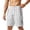 A-White1027, variant on XIAONU Letter Print Shorts for Men Zipper Pockets Daily Wear Athletic Shorts