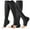 Black, variant on 2 Pairs Of Zipper Compression Socks Knee High Men & Women - 15-20mmhg Open Toe Compression Socks, Suit for Walking,Running