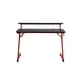 thumbnail image 2 of Escritorio Gamer HOMEMAKE FURNITURE Mesa de Computadora Estilo fresco Negro con Rojo, 2 of 7