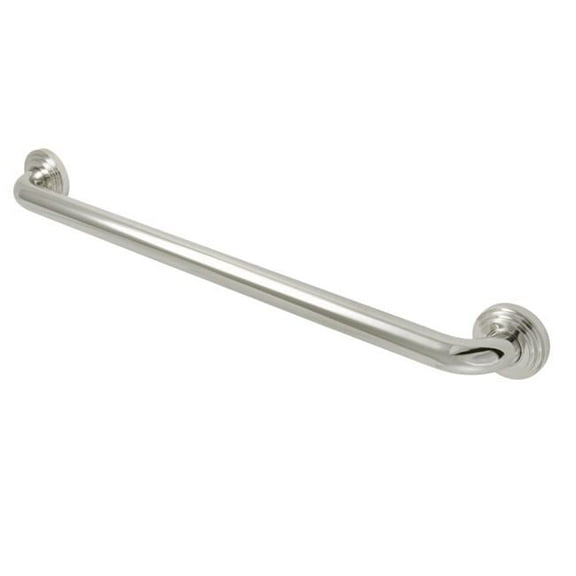 24 in. Milano Decorative Grab Bar, Polished Nickel