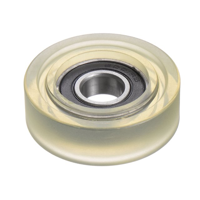 Unique Bargains Roulement à Rouleau à Poulie en PU 12x45x14 mm, Roue de Guidage Revêtue de Polyuréthane pour Industriel, Vert