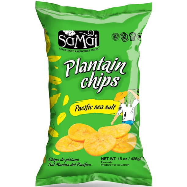 Samai Pacific Sea Salt Plantain Chips, 15oz