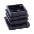 thumbnail image 2 of Square Tubing Pipe End Caps Insert Plugs M8 Thread 20X20mm 40Pcs Black, 2 of 7