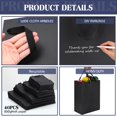 thumbnail image 3 of Paquete de 40 bolsas de regalo de papel kraft de PerKoop con asas, color negro, 3 of 6