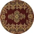 thumbnail image 1 of Ahgly Company Indoor Round Persian Brown Traditional Area Rugs, 3' Round, 1 of 4