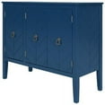 thumbnail image 4 of Harper & Bright Designs Wooden Accent Storage Cabinet, Console Table with Adjustable Shelf and 3 Antique Doors, Modern Sideboard Buffet Storage Cabinet for Entryway, Living Room, Bedroom, Navy Blue, 4 of 15