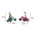 thumbnail image 5 of GROWTH TANK 2 Pcs Statue de Poupée Moto Figurines de Collection pour Salon Table, 5 of 5