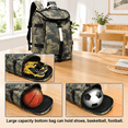 A-camouflage Sports Duffel Backpack with Laptop Compartment and Shoe ...
