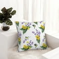 thumbnail image 6 of Pofeuu Lavender Flowers Print Double-sided plush pillowcase Square Throw Pillow Covers Pillows Cover for Living Room Bedroom Sofa Couch Cushion Cover（No pillow core）-16"x16", 6 of 7