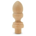 thumbnail image 3 of Small Wood Finials, 2-7/16 inch Wooden Finials for Crafting, DIY Décor, and Wooden Finial Crafts, Pack of 100, by Woodpeckers, 3 of 6