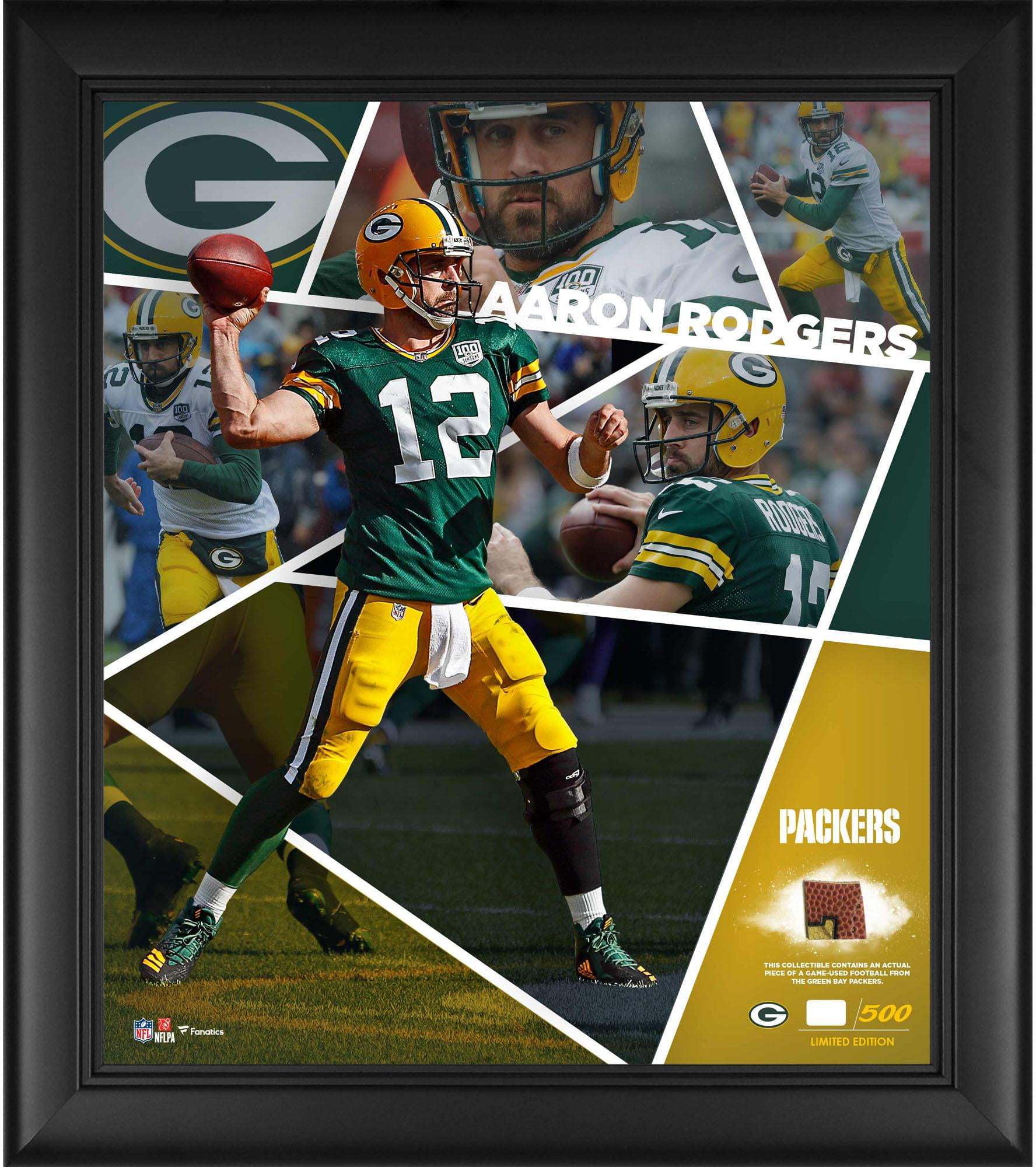 aaron rodgers game worn jersey