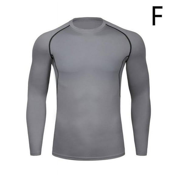 Men Long Sleeve Compression Sports Blouse Thermal Base HOT Layer SALE L9X6