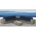 thumbnail image 4 of Living Source International 10-Piece Wicker Sectional Set with Cushions in Navy, 4 of 5