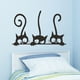 thumbnail image 4 of Pegatinas de pared Jumpingount gatos autoadhesivas calcomanías de pared material PVC Tamaño terminado 18 * 27cm color negro, 4 of 6