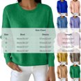 thumbnail image 5 of Smsaxvxz Sweaters for Women Fall Winter Fashion Long Sleeve Crew Neck Warm Pullover Tops Loose Casual Knit Sweater Rose Gold L, 5 of 5