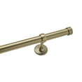 thumbnail image 2 of Tailor & Taylor 1 Inch Decorative Curtain Rod with Metal End Cap Finials, 48 inches Width Windows Rod with Y Style Bracket for Living Room, Kitchen and Windows, 2 of 2