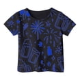 thumbnail image 1 of Chemises pour Filles Imprimé Manches Courtes Hauts d'Été pour Filles Col Rond Vêtements pour Filles 4-5 Ans Mode Filles, 1 of 4