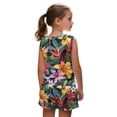 thumbnail image 2 of chaqlin Tropical Hibiscus Girls 2 Piece Outfits Set Sleeveless Tank Top Flare Pants with Pockets Kids Soft Shorts Set for 5-14 Years Old, 2 of 7