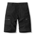 thumbnail image 2 of lcziwo Beach Shorts for Men Big and Tall Summer Casual Cargo Shorts with Multiple Pockets Solid Color Hiking Fishing Chino Shorts Black XXXXXL, 2 of 9